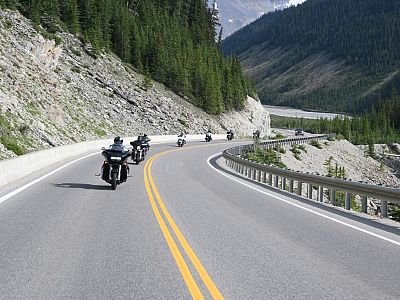 Riding the Icefields Parkway